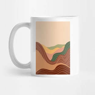 Modern Earthy Tones Mountains 16 Mug